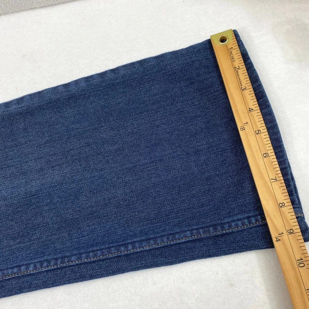 Levi Strauss‎ Signature Jeans Women 12 Low Rise Bootcut Dark Wash Denim